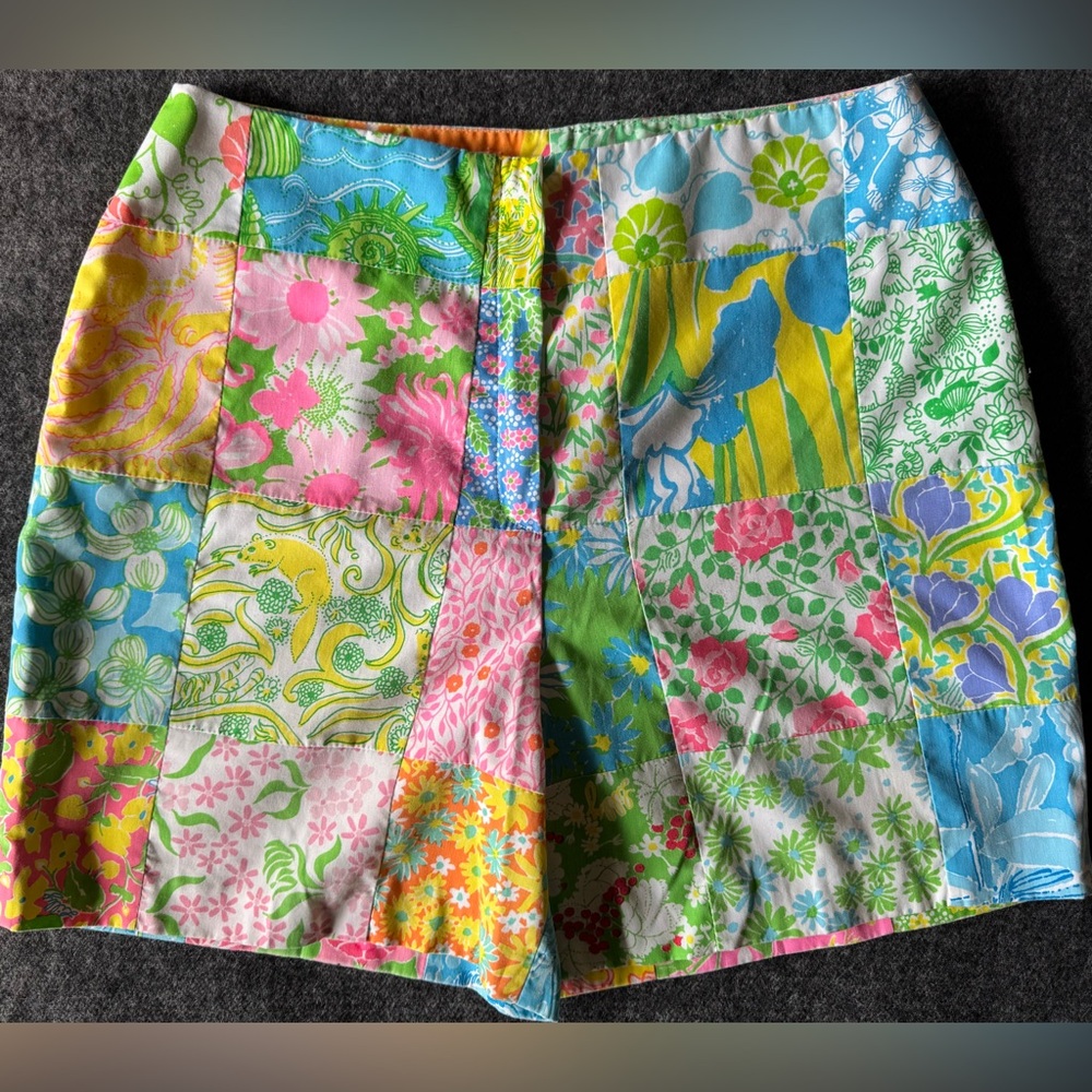Vintage Lilly Pulitzer “The Lilly” 1960s Patchwork Shorts